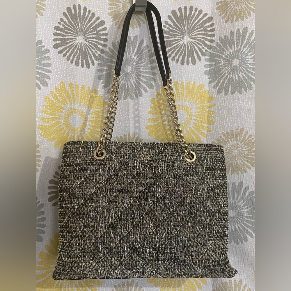 Kate spade sparkle shimmer tweed bag purse Natalia tote - Picture 1 of 11
